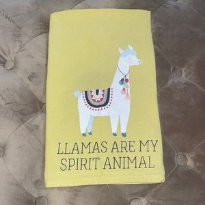 Llamas are my Spirit Animal Kitchen Towel